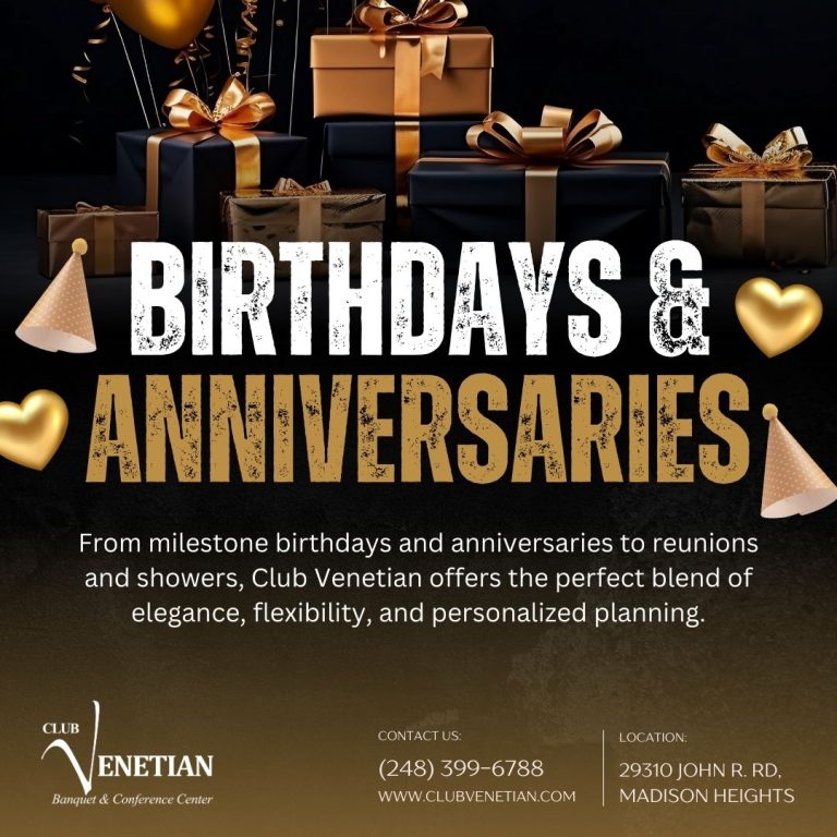 Celebrate Life’s Biggest Moments at Club Venetian